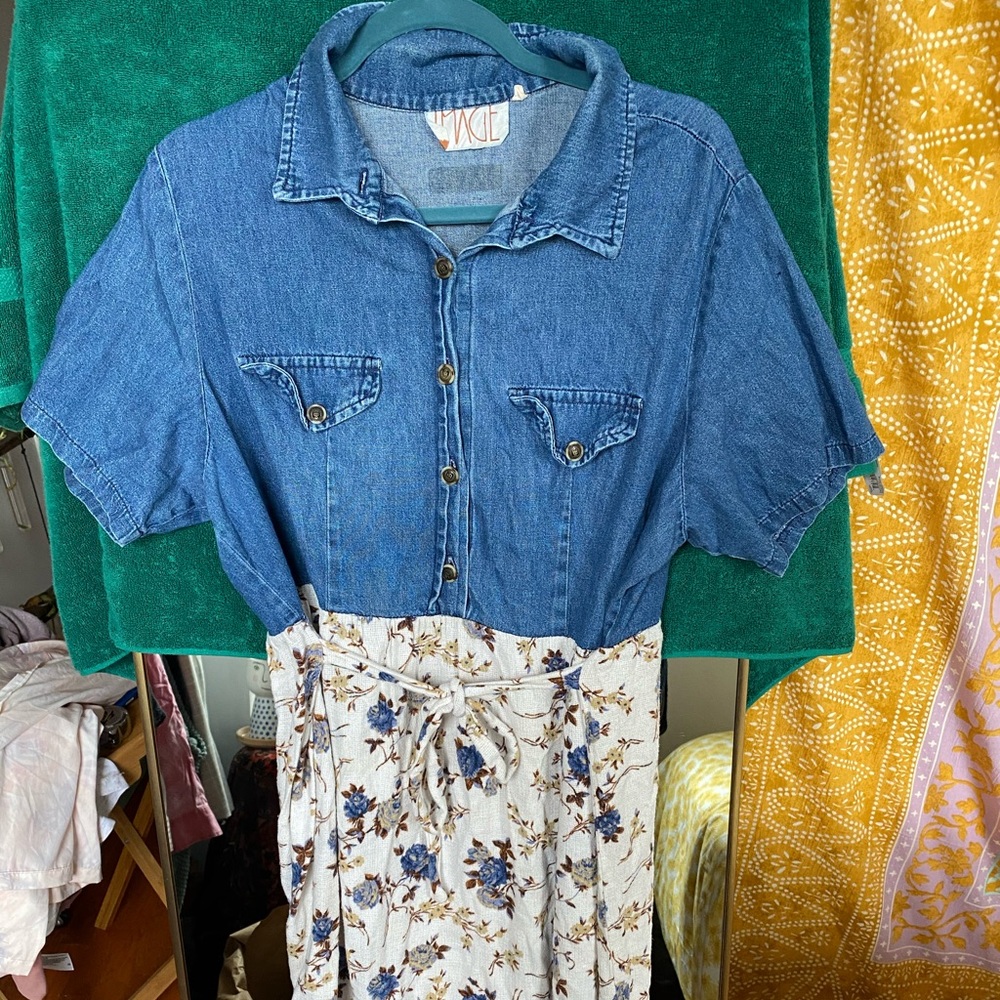 Vintage denim dress